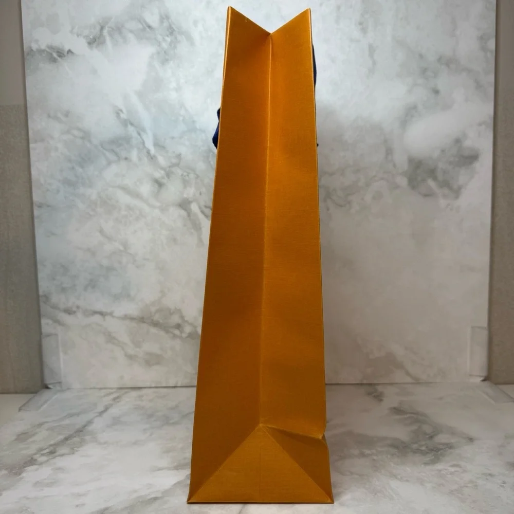 Authentic Louis Vuitton Large Shopping Bag – Orange with Blue Handles